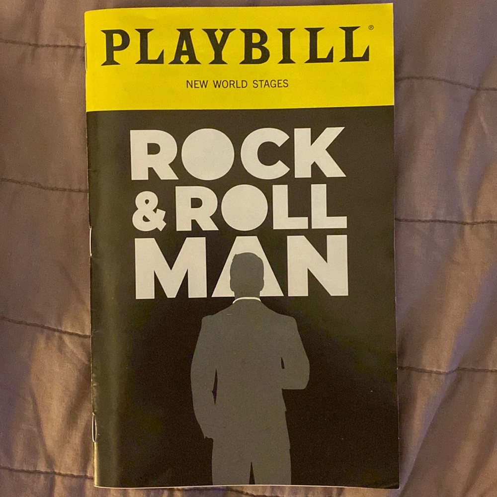 Official Rock & Roll Man Broadway Playbill 🎭